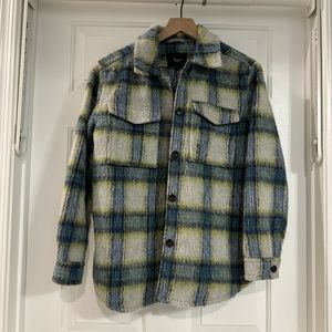 NWT Rails Oversized Plaid Jacket